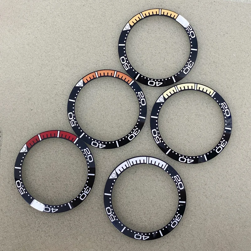 38mm Ceramic Bezel Insert Tilted GMT Insert Inside Diameter 30.5mm Fits 40mm USB Diving Watch Case Men's Watch Ring Parts