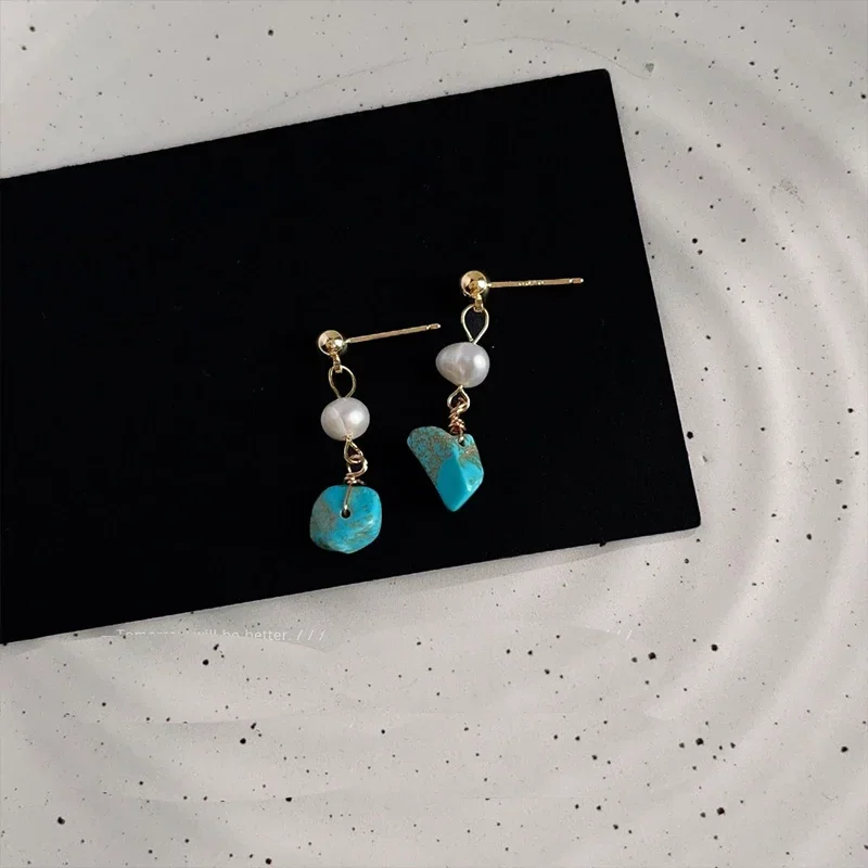 Новинка 2024 года серьги-капли из серебра 925 пробы с натуральным жемчугом