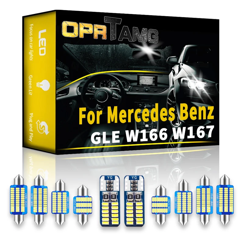 

OPRTAMG Canbus для Mercedes Benz GLE W166 W167 2005 2006 2007 2008 2009 2010-2022 фотолампа для чтения