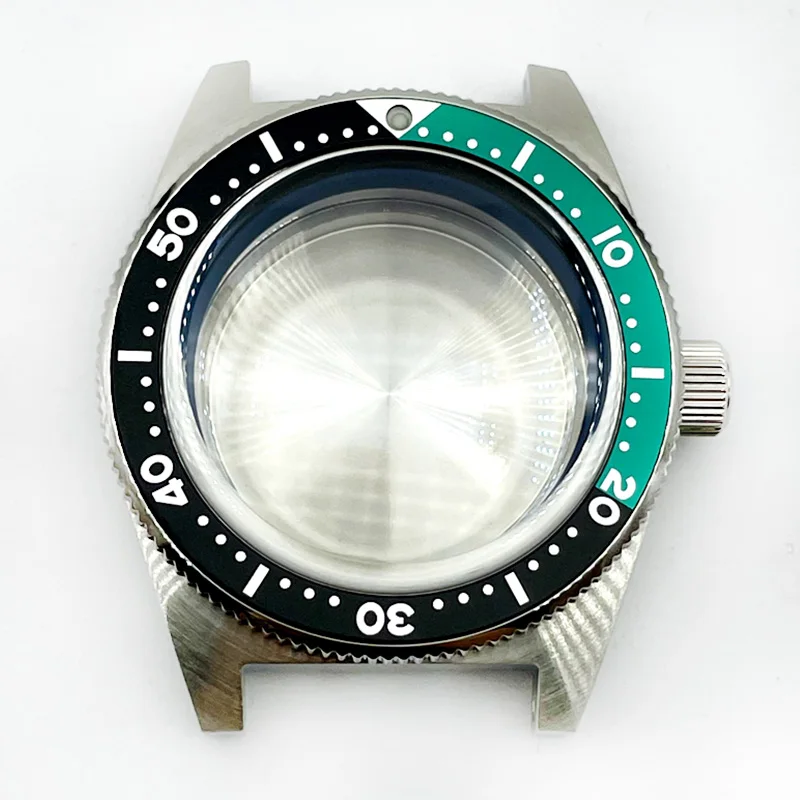 62MAS diving 40mm sterile watch case ceramic bezel 200M waterproof domed sapphire glass fit NH35 NH36 movement enlarge