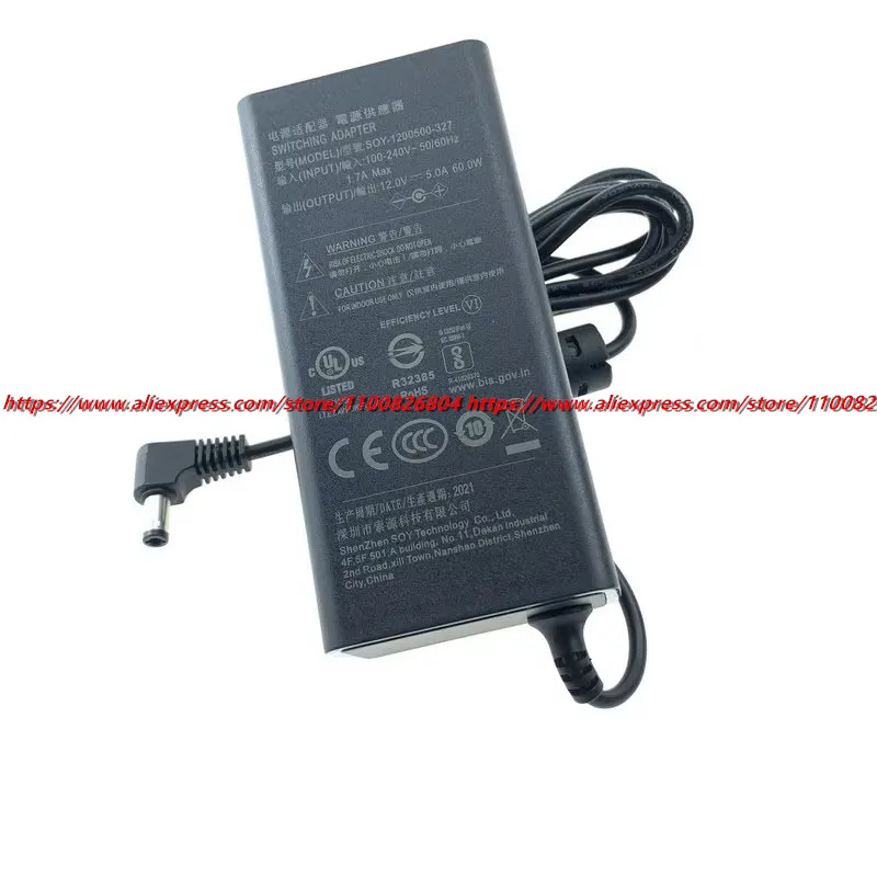 Зарядное устройство переменного тока SOY 12 В 5 А 60 Вт для MSI OPTIX AG32C AG32CQ AG32VC MAG271R MAG321CQR