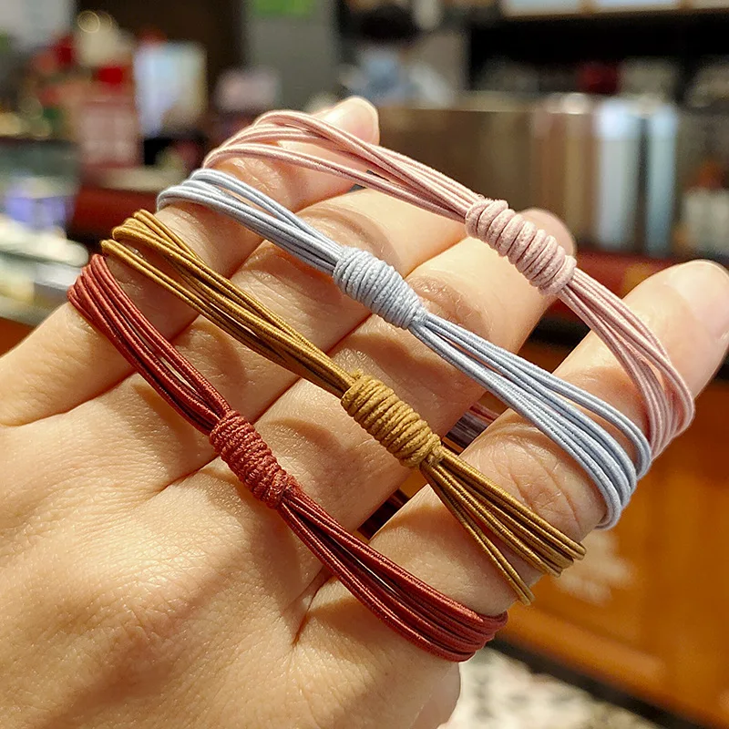 

1 Pc Colorful Fashion Hair Ring Rubber Band For Women Girls Cute Beautiful Elastic Hair Band Headwear Hair Ring Nice-looking