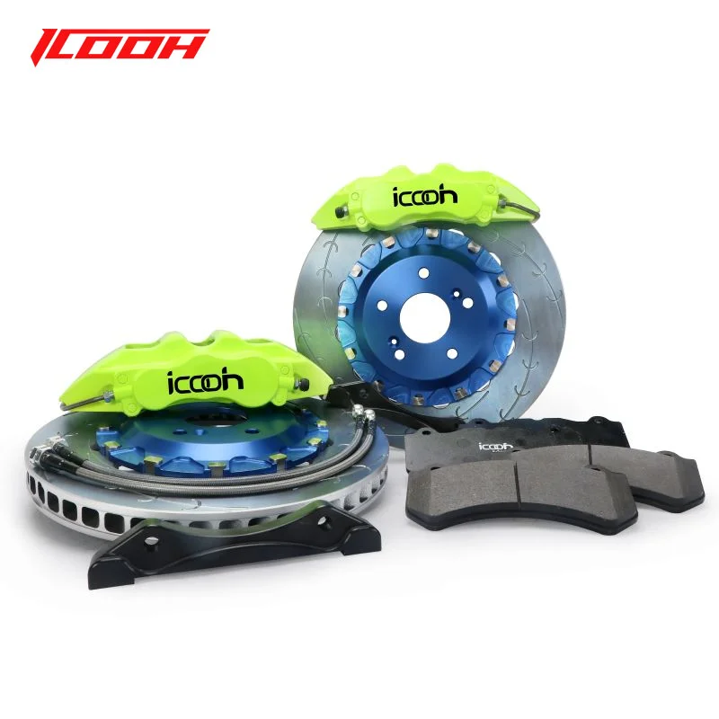 

ICOOH Big Caliper Fluorescent Green Brake Kits High Carbon Alloy Disc 17-20in Wheel for Golf Gti mk 7 Auto Part