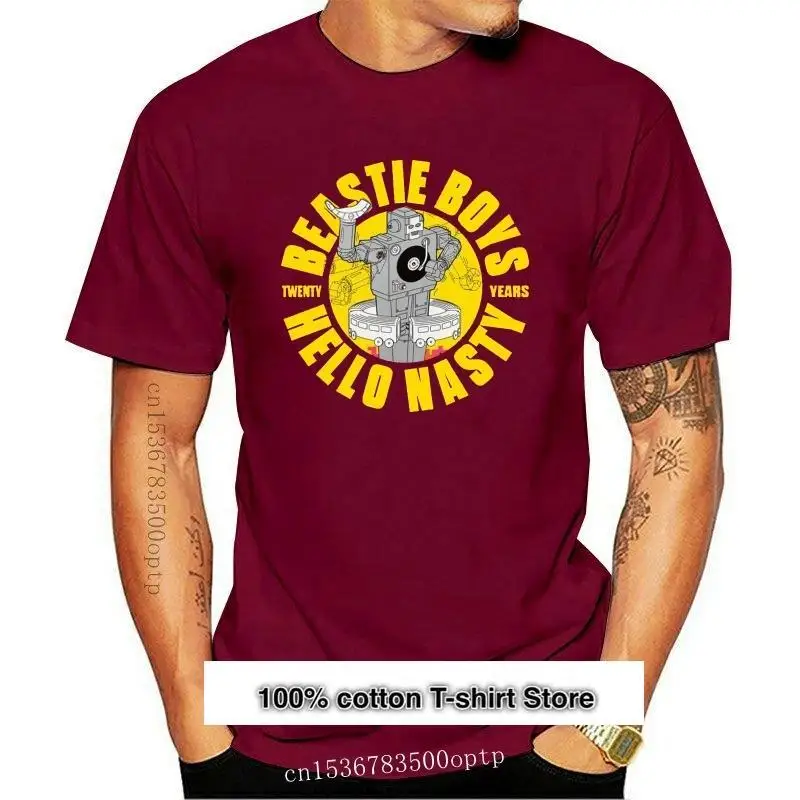 

Camiseta de Hello Nasty para hombre, camisa oficial Intergalactic, The Beastie Boys, novedad