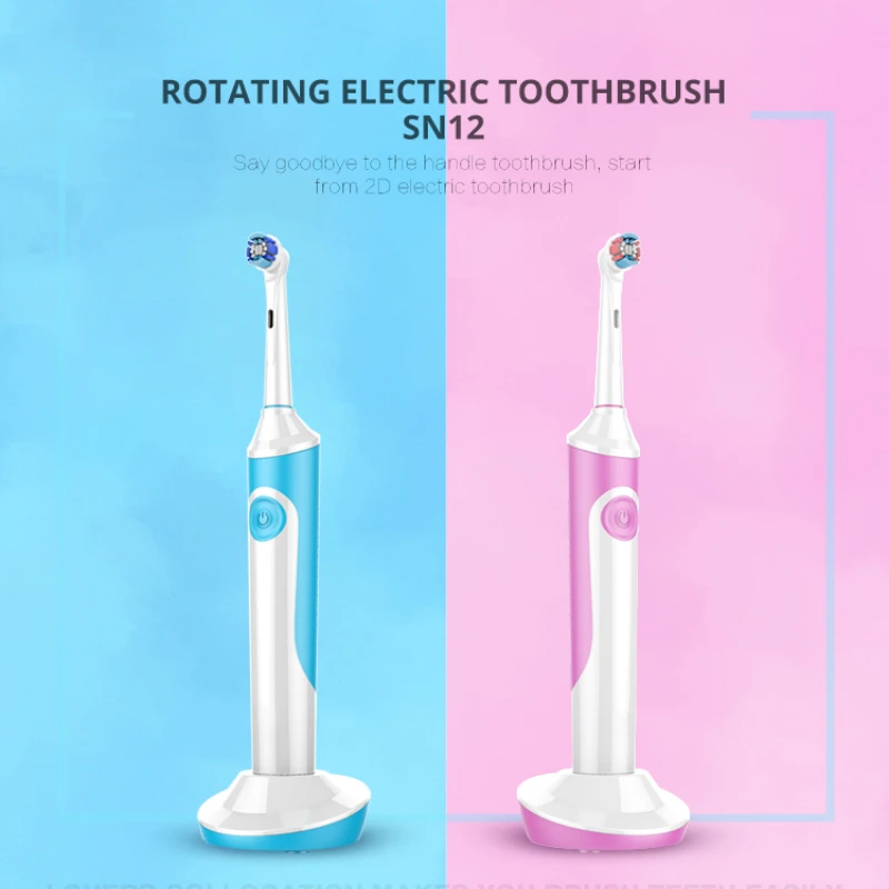 

Adult Intelligent Charging IPX7 Waterproof 360° Rotary Wireless Induction DuPont Soft Bristle Electric Toothbrush