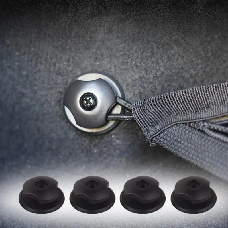 

Universal Trunk Fixing Hook 4pcs Multi-purpose Car Luggage Net Bag Fixing Hook With Screw Double-sided Tape Durable
