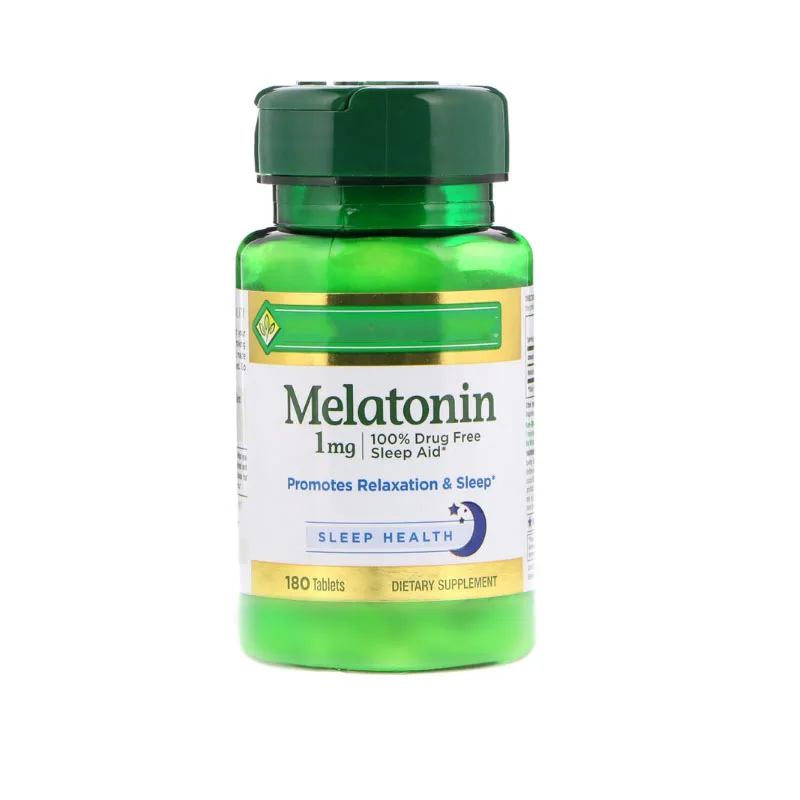 Мелатонин способствует расслаблению и сну, 1 мг * 180 таблеток