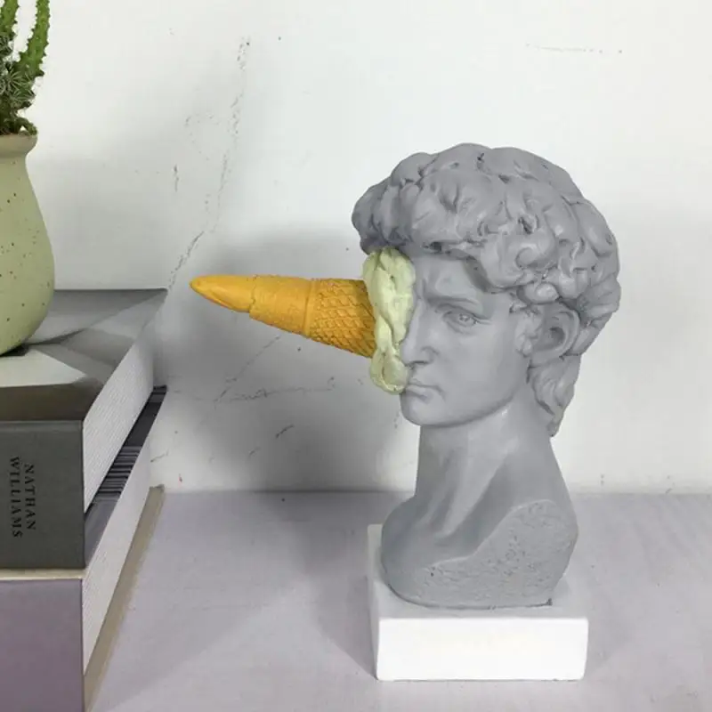 Современная Скандинавская фигурка с орнаментом статуэтка мороженого Давида