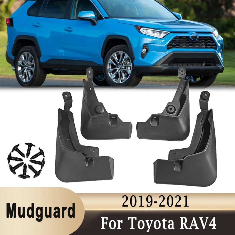

4Pcs Car Mudguard For Toyota RAV4 2019-2022 Front Rear Splash Mud Guards Flaps Car Wheel Tire Fender Flares with Screws
