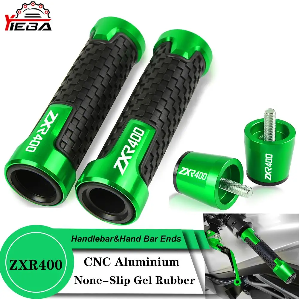 

Motorcycle Handlebar Grips Handle Bar Ends Cap Plug For Kawasaki ZX-R ZXR 400 ZXR400 ZXR-400 2001-2015 2016 2017 2018 All Years