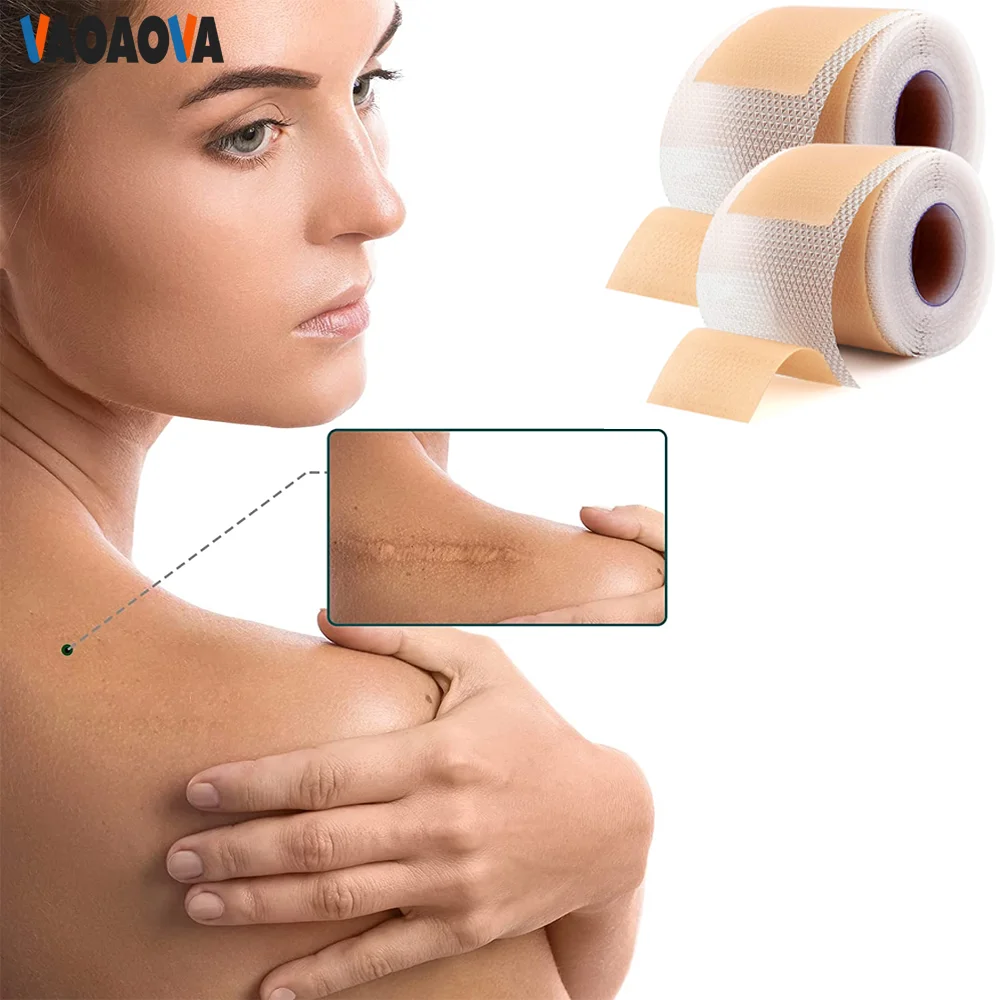 

2 Roll Silicone Scar Sheets Keloid Bump Removal Strips For Surgical Scars Burn C-Section Stretch Mark Patch Away Wound Bandages
