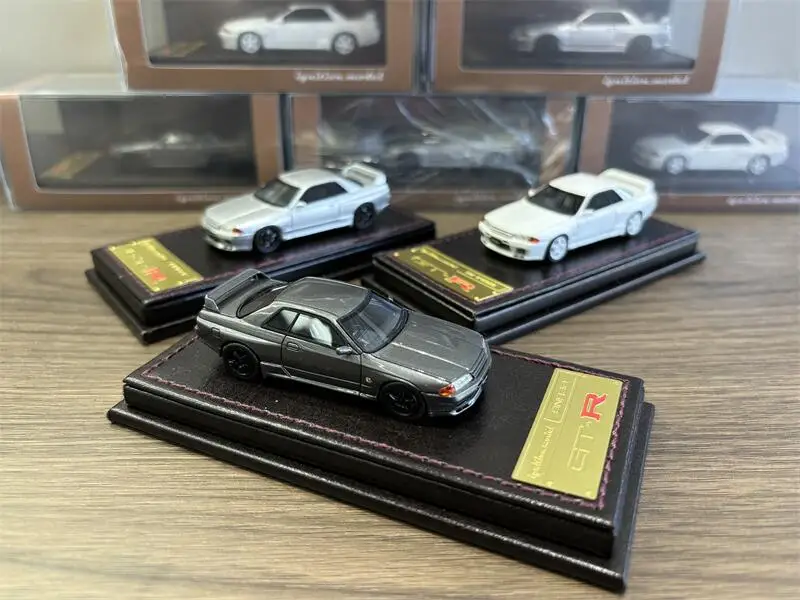 IG 1:64 GTR R32 CRS JDM имитация ограниченный выпуск смолы Металл статическая модель