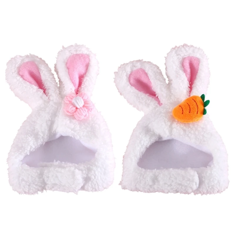 

Аксессуары для кошек, мягкие удобные аксессуары в виде милого кролика с ушками, безопасные для животных плюшевые материалы