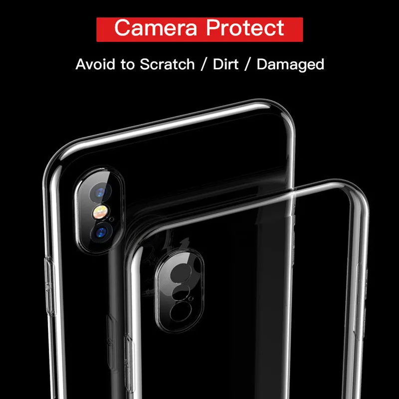 Dust Plug Shockproof Case for IPhone 6 7 8 Plus X XR XS 11 12 13 Pro Max SE Fundas Slim Soft Thin TPU Phone Cover IPhone11 Coque