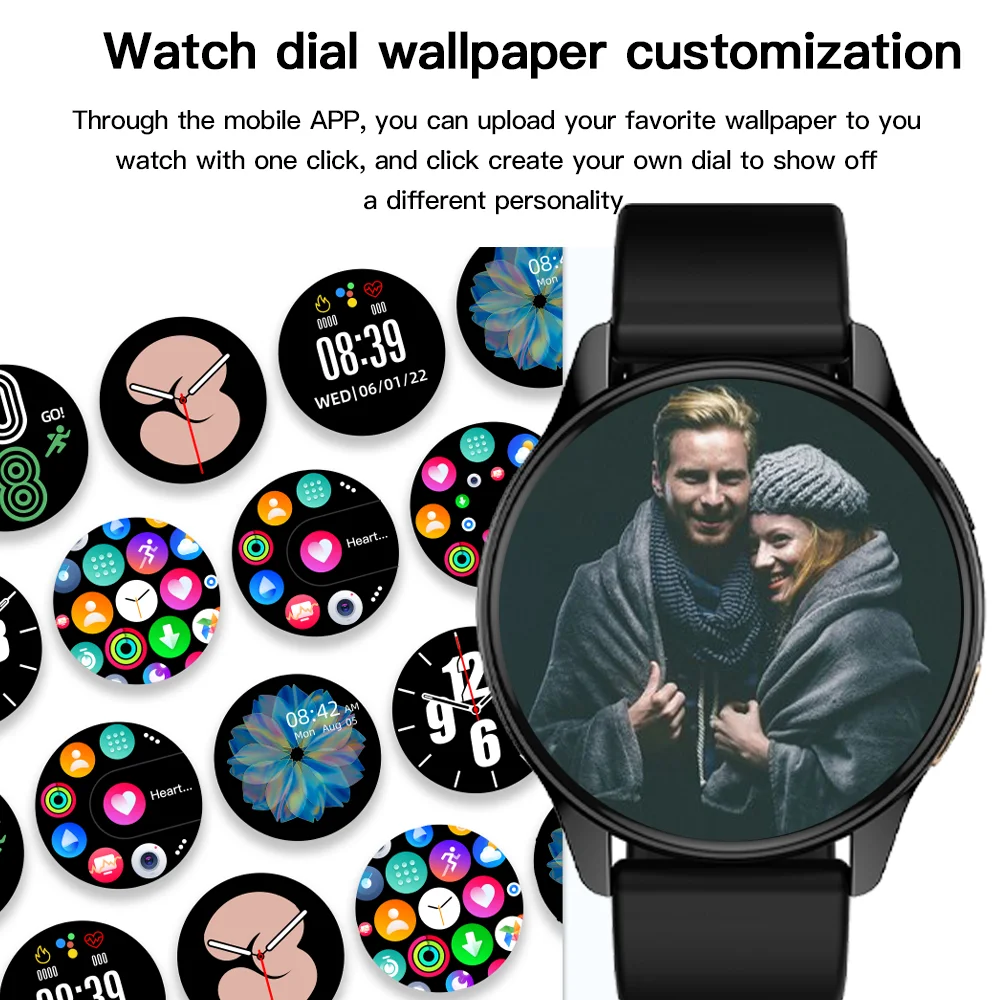 Смарт-часы ZODVBOZ для мужчин и женщин водонепроницаемые с функцией отклика