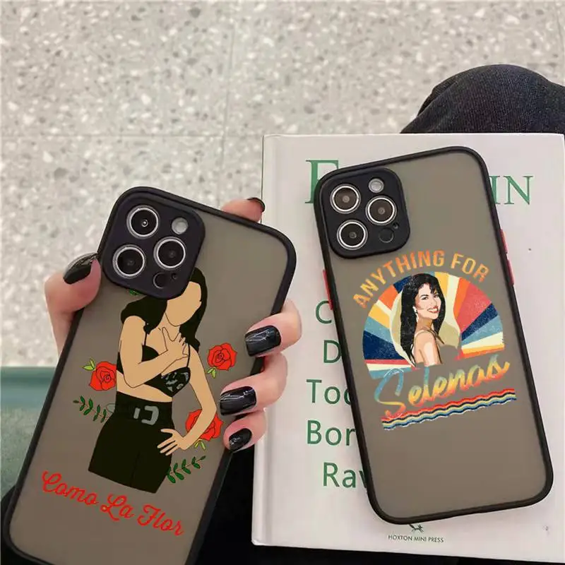 

Selena quintanilla Top Latin artist 90s Phone Case matte transparent For iphone 7 8 11 12 13 plus mini x xs xr pro max cover