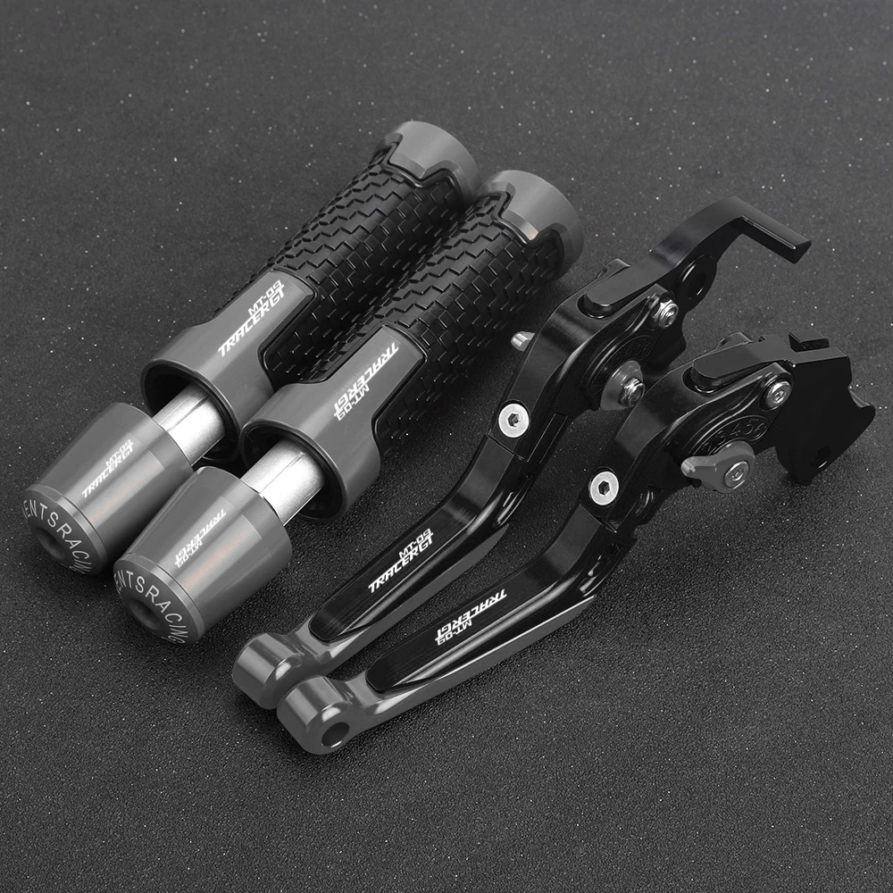 

For YAMAHA MT09 TRACER GT MT-09 2018 2019 2020 2021 2022 Motorcycle Brake Clutch Levers 22MM Handlebar Hand Grips ends knobs