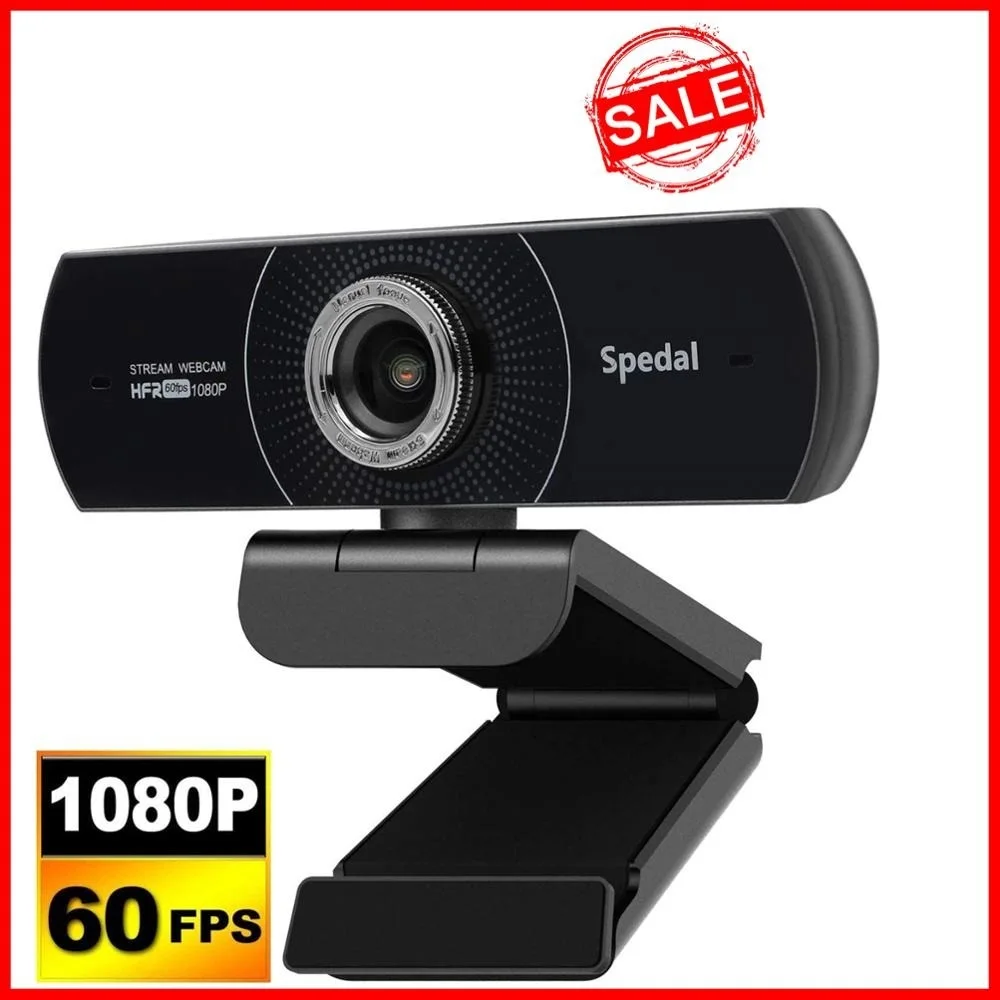 

MF934H 1080P Hd 60fps Webcam with Microphone for Desktop Laptop Computer Meeting Streaming Web Camera Usb [Software]