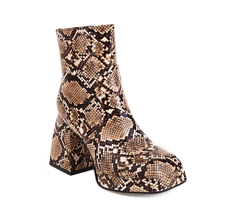 

Oversized Square head thick heel short boots boots women shoes ankle boots for women ladies boots shoes woman winter