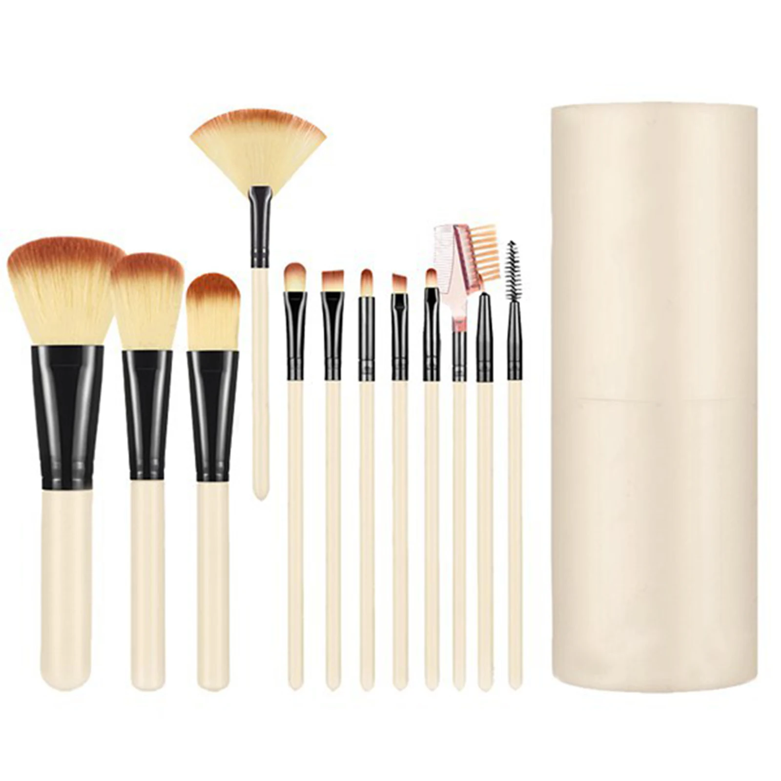 

12pcs Professional Makeup Brushes Set Comfortable To Hold in Hand and Stylish in Look Suitable for Go Out Daily Makeup MH88