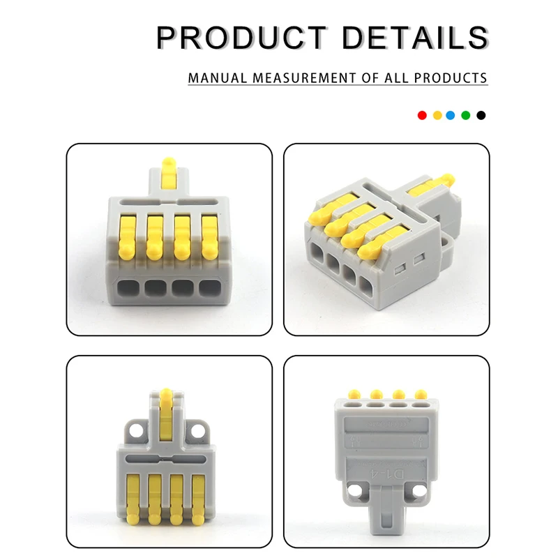 5 / 10 PCS 1 Многовходные расщепители Компактный проводниковый быстрый проводной