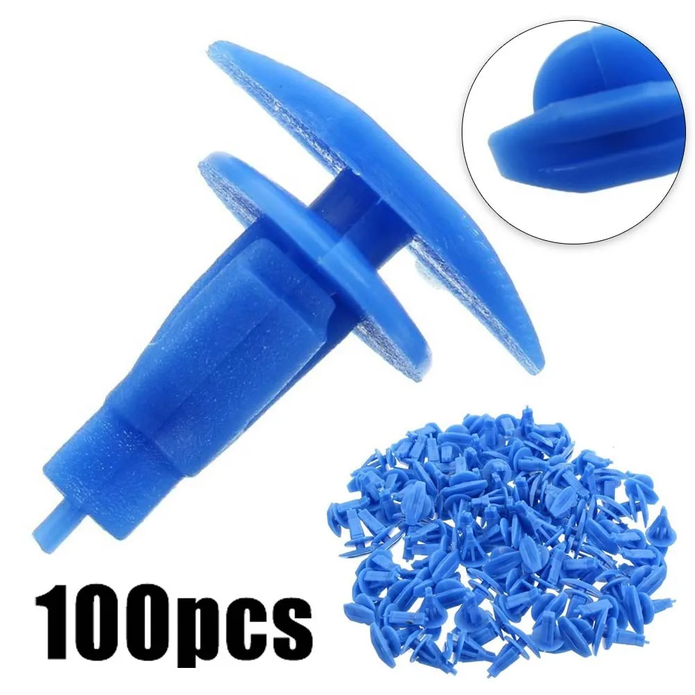 

100pcs Weatherstrip Retainer Clips Door Weather Strip Retainer For Nissan Altima 5mm X 15mm Blue Weatherstrip Retainer Car Acces