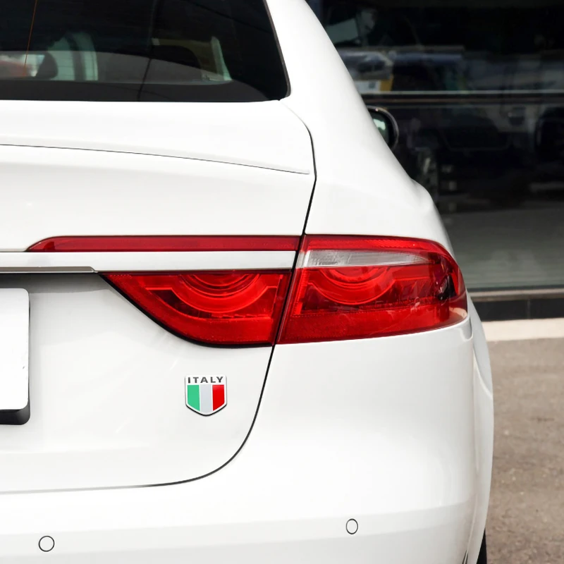 Стайлинг автомобиля 3D алюминий значок с флагом Италии эмблема украшение кузова