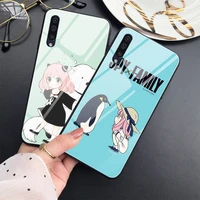 spy x family anime case for samsung galaxy s22 s21 s20 fe ultra note 10 lite 20 9 s10 s9 s8 plus tempered glass cover fundas