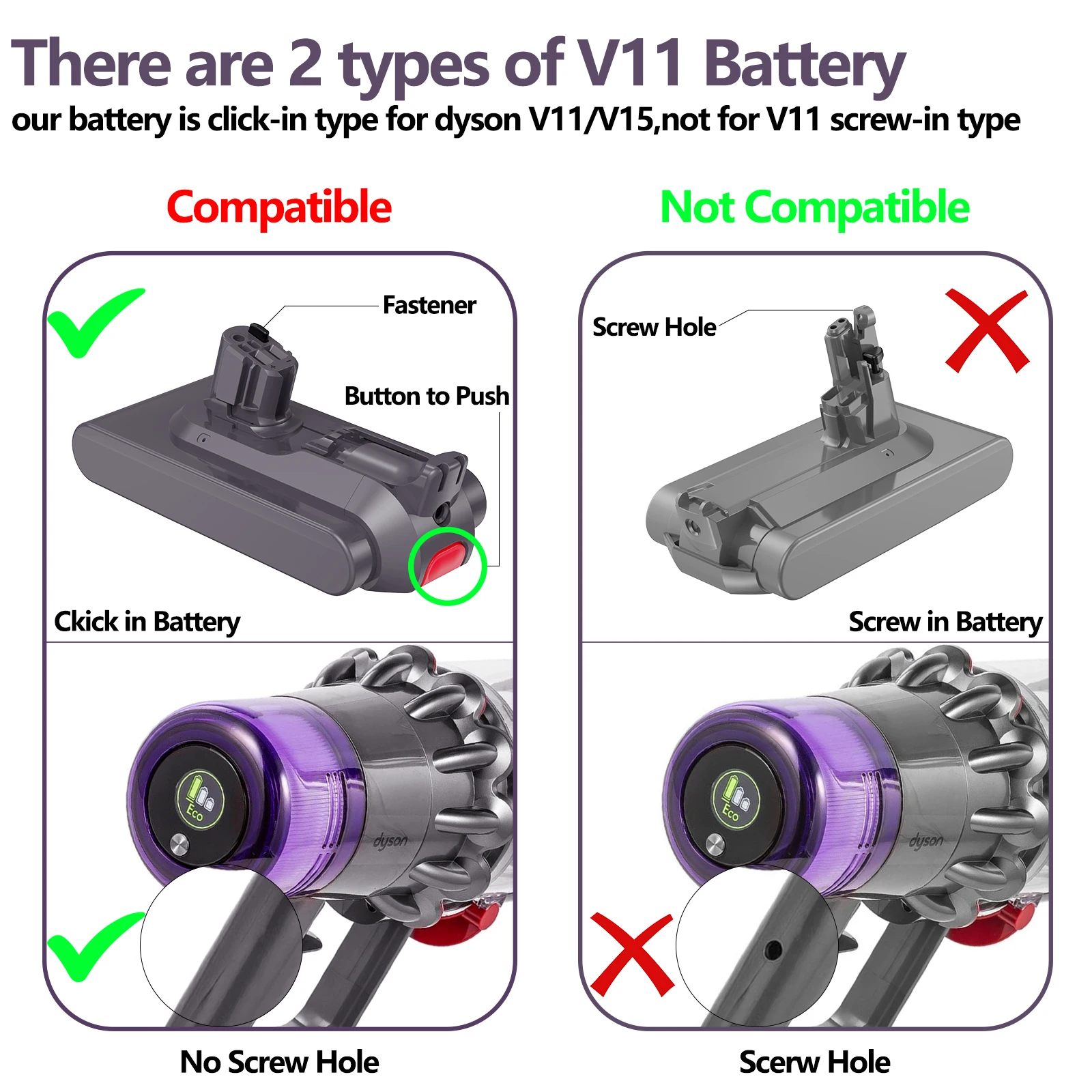 Фото 6000 мАч для Dyson V11 25,2 В, сменная батарея для пылесоса серии V11, перезаряжаемая батарея с зажимом №5