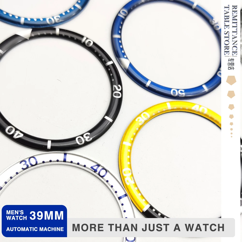 

Latest Fashion 39mm Watch Bezel Case Outer Bezel Fits SKX SUB Diver Watch New Resin Titanium Bezel Inner Diameter 32mm