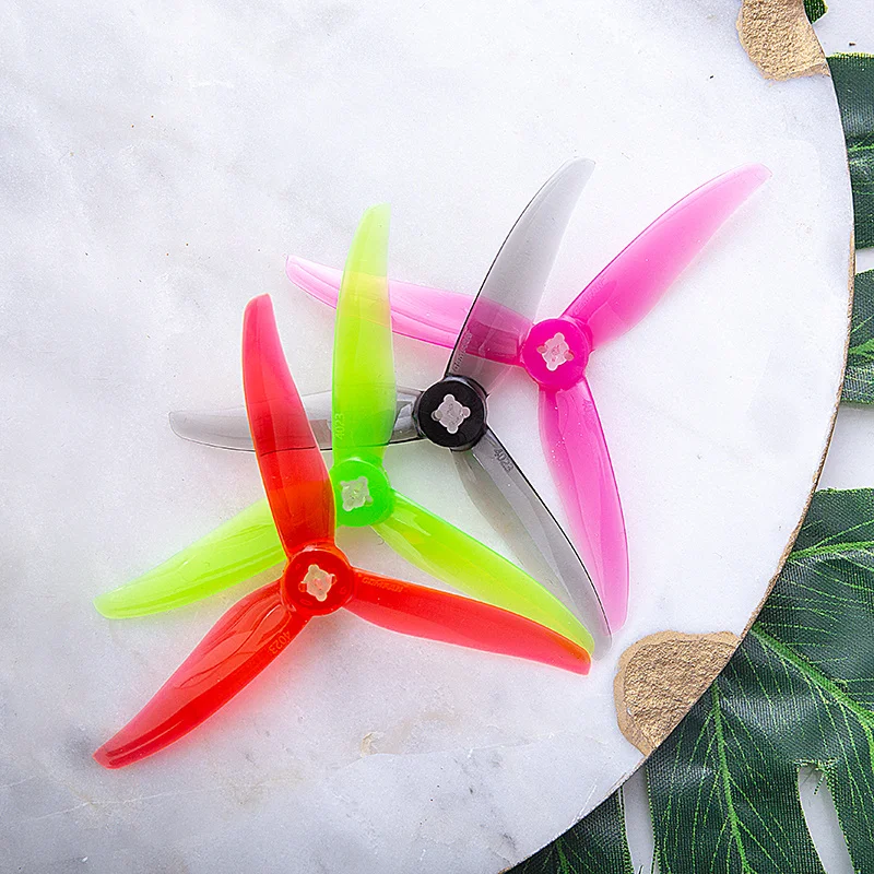 

20 шт. 10 пар Gemfan 4023 4 дюйма 3 3 лопасти/три лопасти пропеллер 1,5 мм CW CCW FPV реквизит для 4 ''зубочисток FPV гоночный Дрон