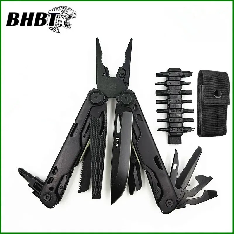BHBT Многофункциональный комбинированный складной нож, плоскогубцы, многофункциональные инструменты, EDC, инструменты для выживания на открытом воздухе, кемпинга с зажимом