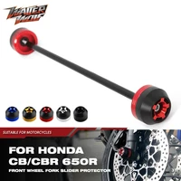 cbr650r cb650r front axle fork wheel crash slider protector for honda cbr cb 650r 2019 2022 2021 motorcycle falling protections