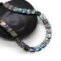 fashion natural abalone square beads 6 20mm diy charm jewelry necklace earrings bracelet accessories loose beads wholesale
