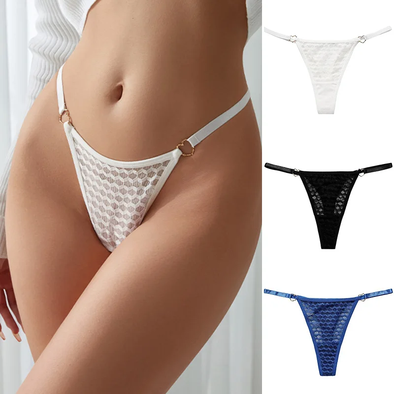 

Women's Briefs Lace Thin Belt Low Waist Thong Cross-border Special for Sexy Fun Sports Yoga Seamless Hollow Out Panties