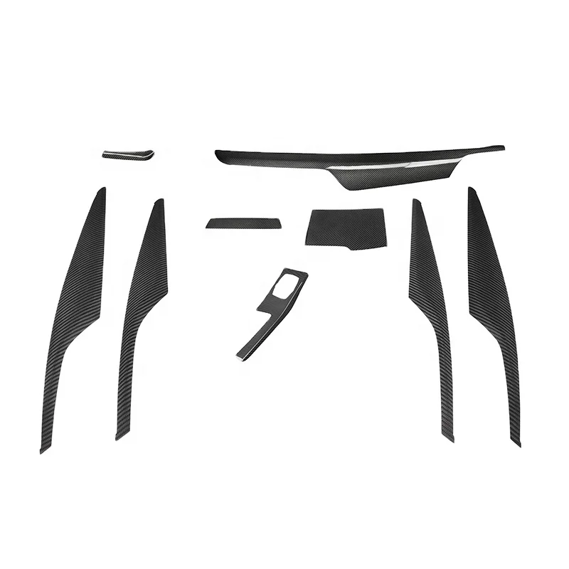 

Аксессуары для внутренней отделки из сухого углеродного волокна, панели крышки приборной панели для 5 серии G30 2018up