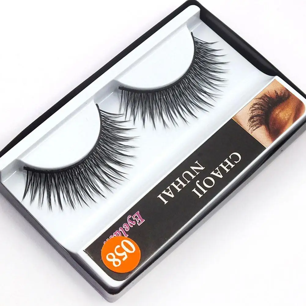 

New 1Pair Box 3D Mink Hair False Eyelashes Natural Thick Long Eye Lashes Wispy Makeup Beauty Extension Tools