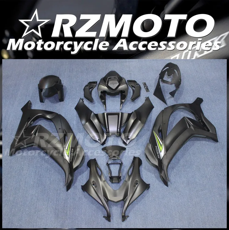 

Injection Mold New ABS Fairings Kit Fit for Kawasaki Ninja ZX-10R ZX10R 2016 2017 2018 2019 117 18 19 Bodywork Set Black Matte
