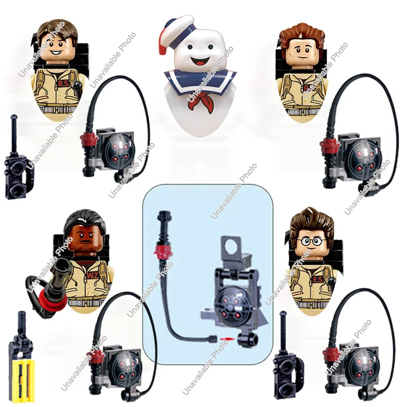 

5Pcs/Set Compatibl 10274 75828 75827 Movie Ghostbusters Ghost Busters Peter Egon Spengler Building Blocks Mini Action Figures