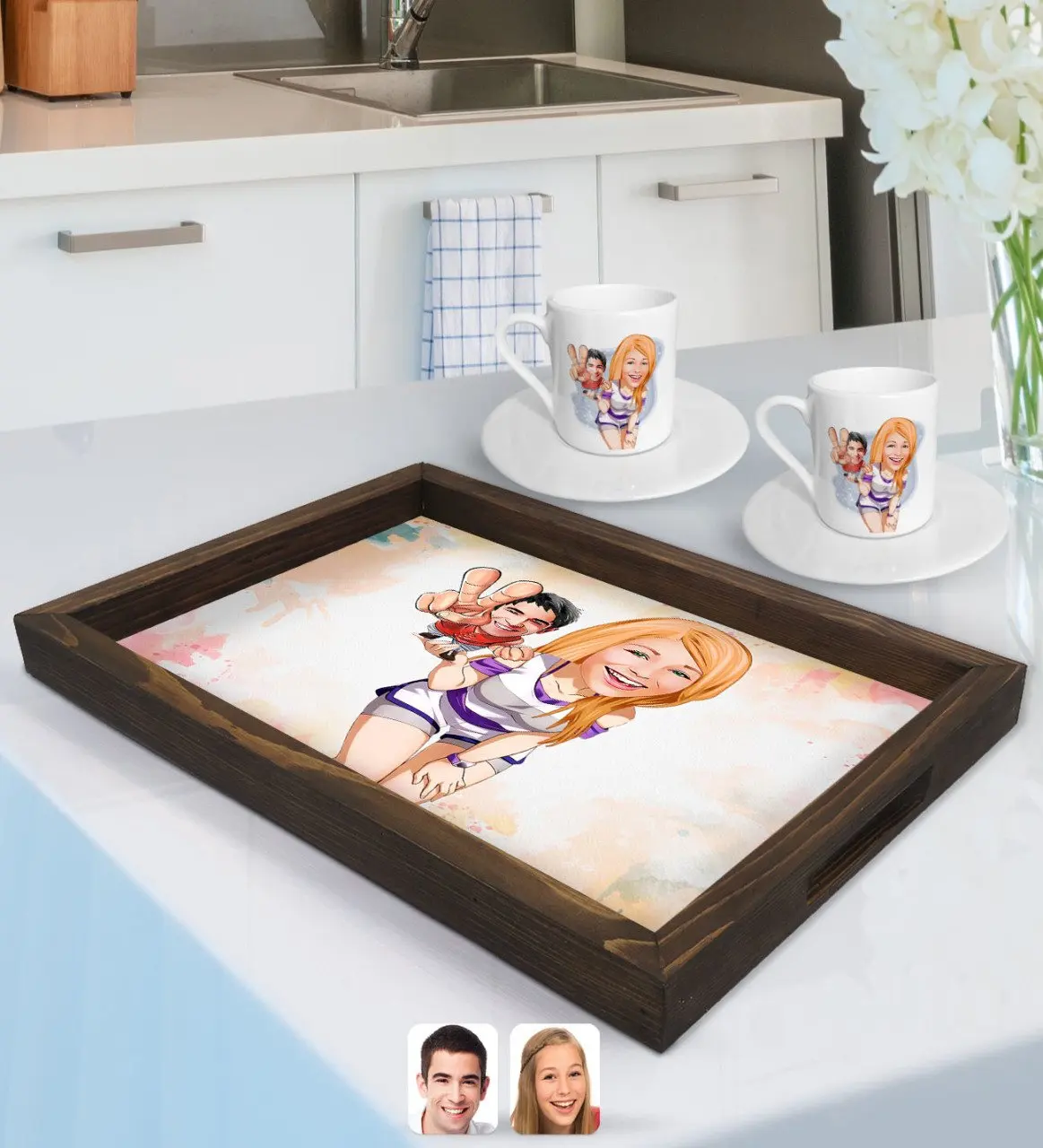 

Персонализированная фотография в стиле Дня Святого Валентина, семейная кофейная чашка