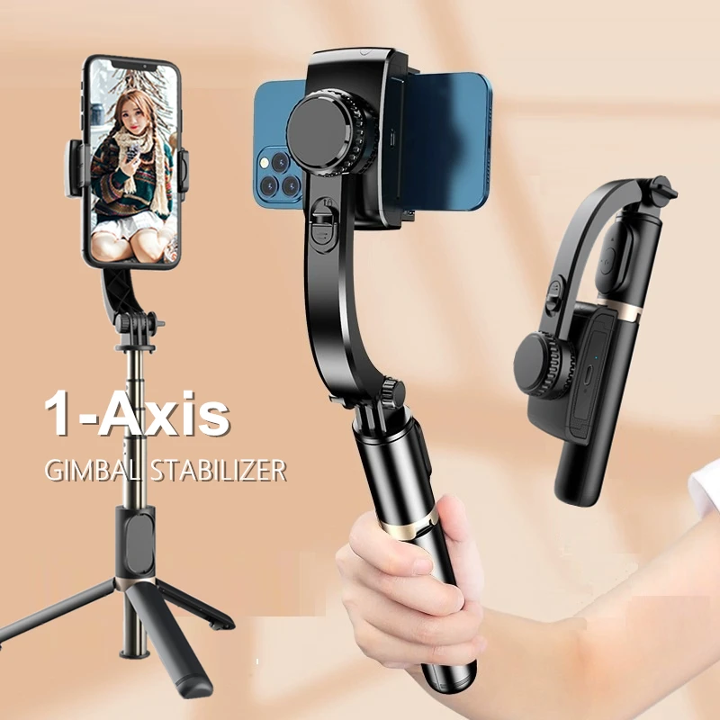 Беспроводной стабилизатор для селфи 1 ось Bluetooth вращение на 360 °