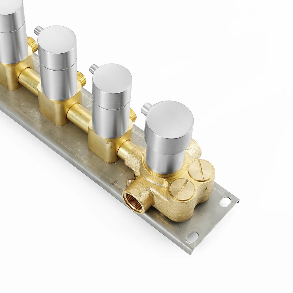 Роскошный большой матовый никель 20 дюймов дождь 5 функций душевой набор