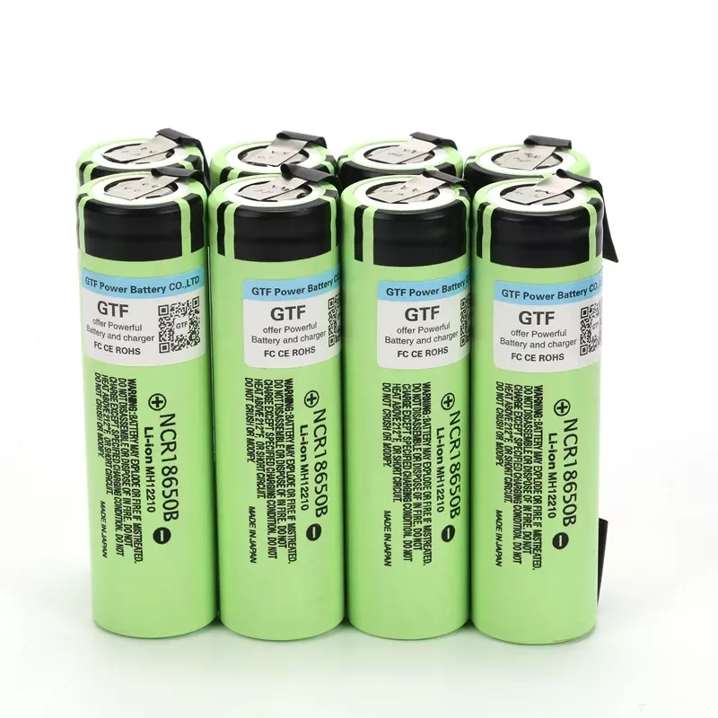

NEW 3400mah 18650 Original battery 100% capacity 3.7V battery Original NCR18650B 3400mah li-ion Rechargeable Battery + DIY nicke