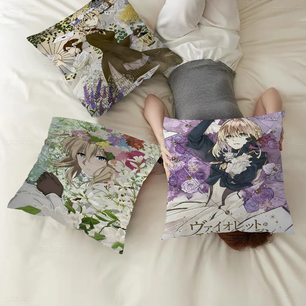 Популярный японский аниме фиолетовый Evergarden персонализированная наволочка для
