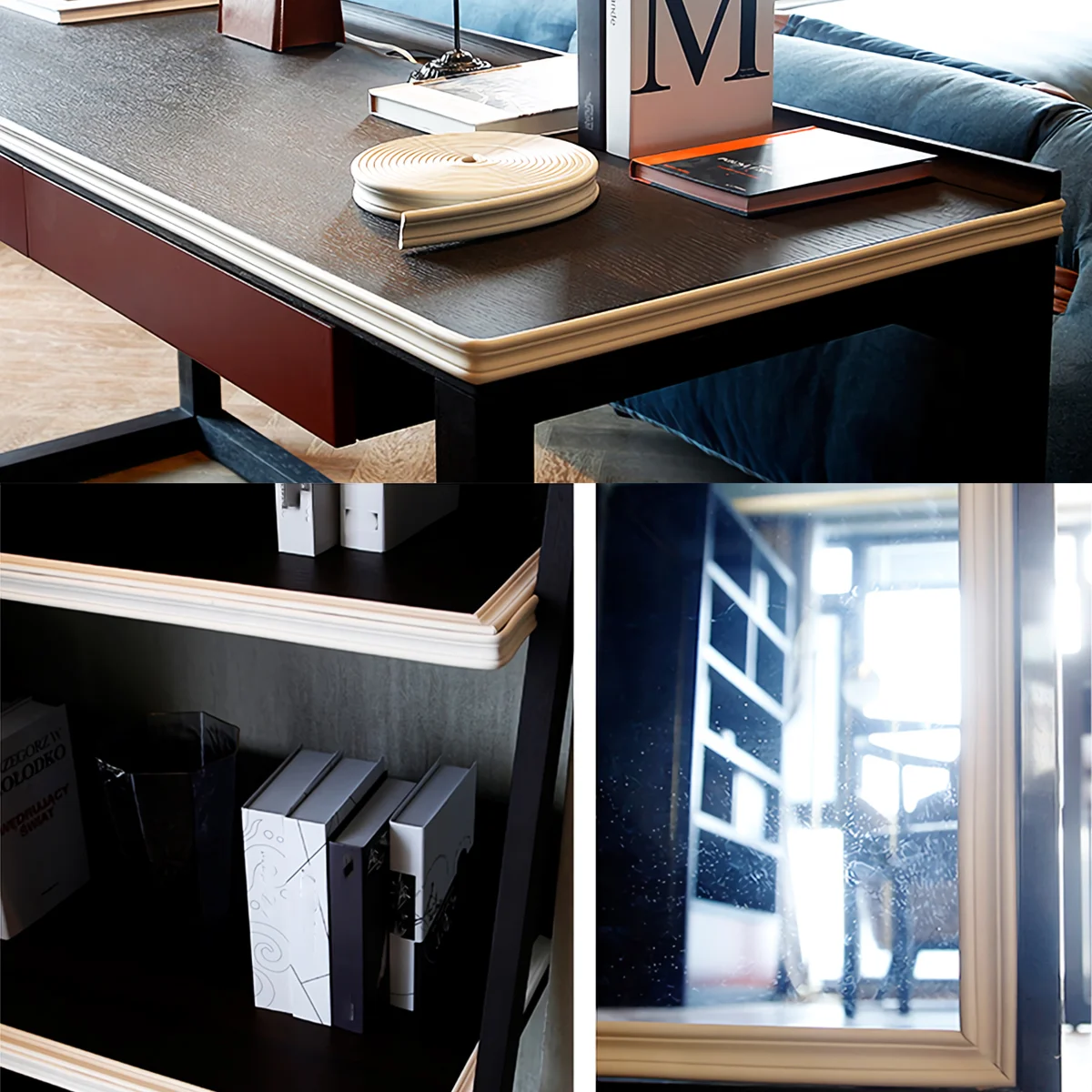 

Wallpaper Border Sticker Weather Sealing Tape Wall Edges Sticker Green Home Decor Brick Flexible Trim Moulding