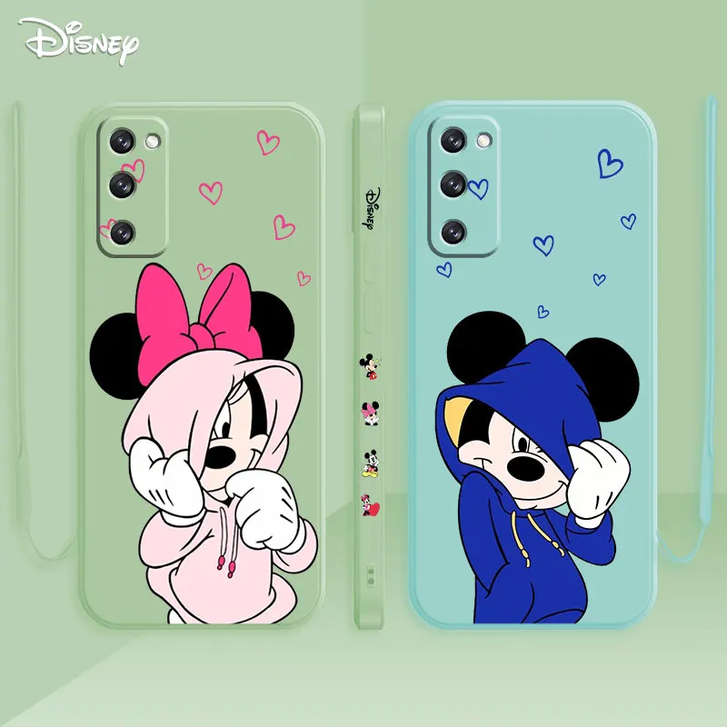 

Mickey Mouse Cool Face Cover For Samsung Galaxy S22 S21 S20 FE S10 Plus S9 S8 Note 10 20 Ultra 5G Liquid Silicone Phone Cases