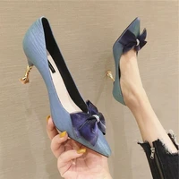 new women sweet comfortable yellow breathable high heel shoes ladies classic summer high heel pumps talon femme shoes women