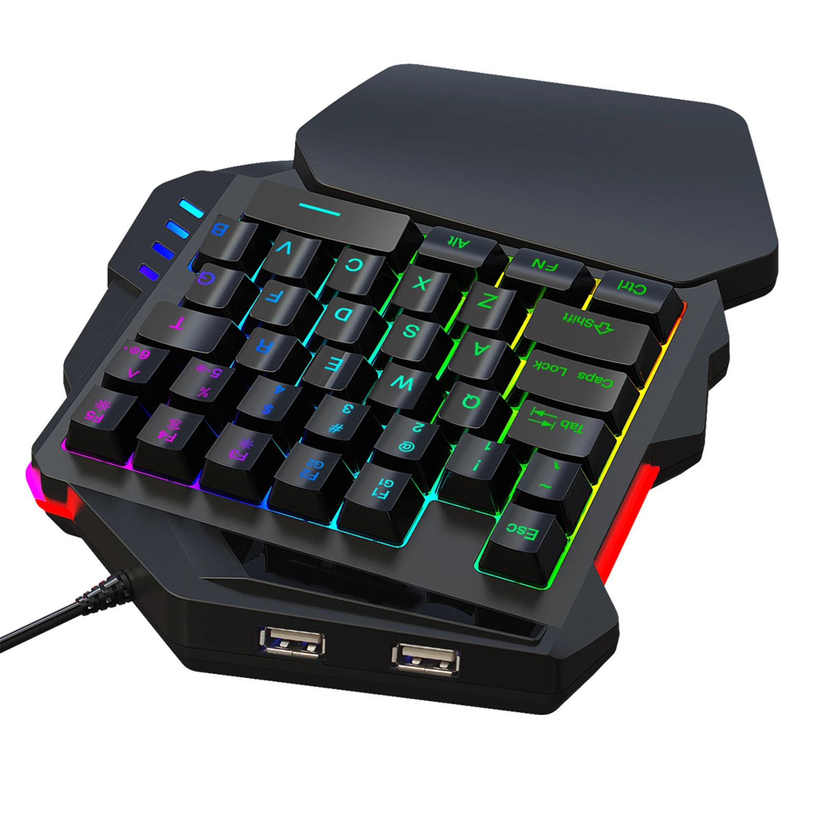 

Игровая клавиатура для одной руки с RGB светодиодный подсветкой, 35 клавиш