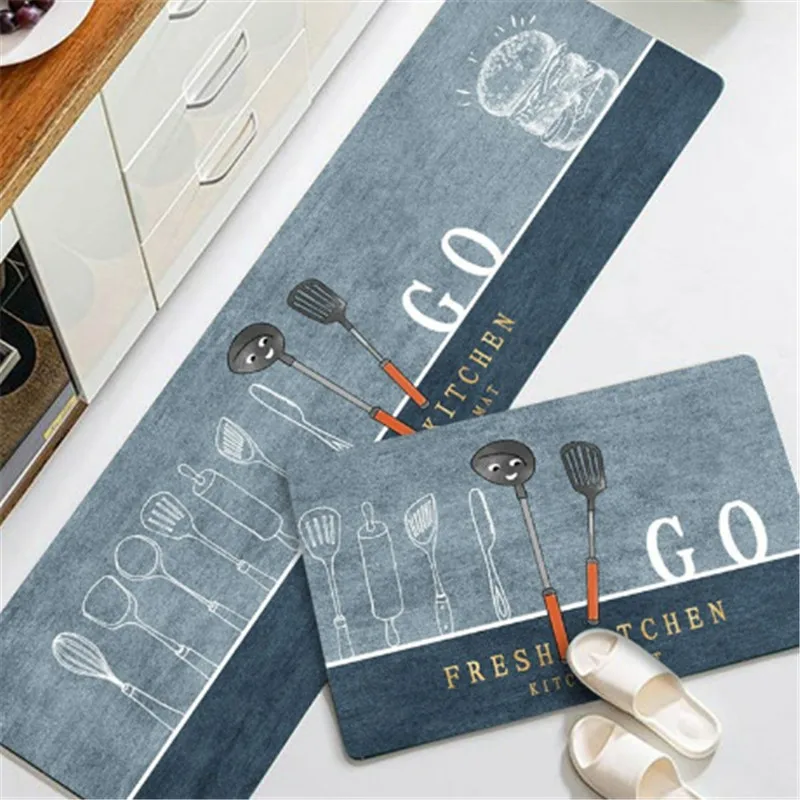 

Living Room Long Strip Door Modern Kitchen Floor Mat Anti Slip Floor Mat Nordic Balcony Floor Mat Carpet Kitchen Carpet