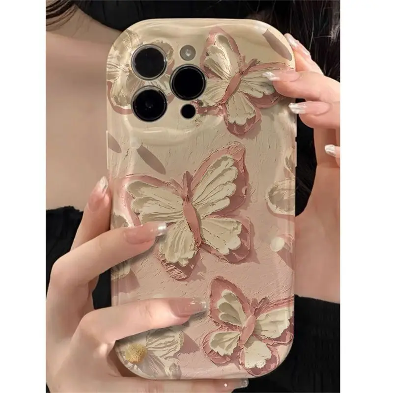 Чехол для телефона с жемчужной бабочкой Xiaomi Redmi Note 12 4G 10 11 12S 10S 11S 10T 11T 8 9 POCO M3 M4 Pro Plus